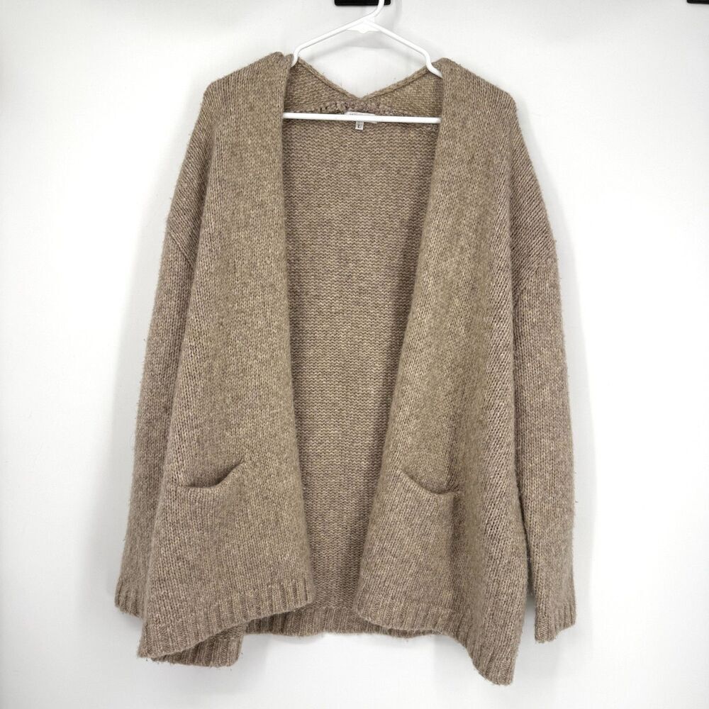 Johnny Was Alpaca Merino Wool Blend Cardigan Cozy Chunky Knit Soft Cozy Size L